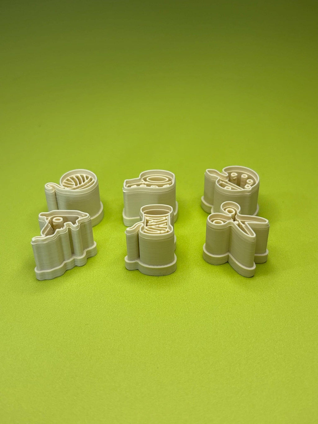 Craft Themed Clay Cutters Mini Polymer Clay Cutters Craft Tools Set 3D Printed Clay Cutters DIY Jewelry Supplies Earring Cutters